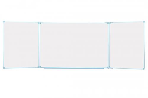 Дошка магнітно-маркерна, стаціонарна, настінна, на 5 робочих поверхонь, АНШАР ГРУП (36157), 3000х1000 мм